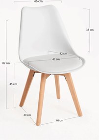 Zestaw 4 Krzese Synk Basic