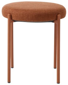 Metalowy stołek w kolorze terakoty Pelican – Unique Furniture