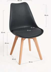 Zestaw 6 Krzese Synk Basic