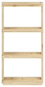 Regał ścienny z litego drewna sosnowego w naturalnym kolorze 66x127 cm Groove – Karup Design
