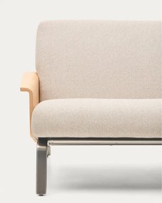 Beżowa sofa z tkaniny szenilowej 165 cm Amsen – Kave Home