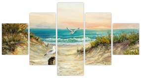 Obraz - Piaszczysta plaża (125x70 cm)