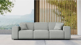 Sofa ogrodowa trzyosobowa MALIBU, tkanina Odyssey, Jasnoszary