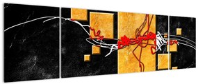 Abstrakcyjny obraz - Tancerka (170x50 cm)