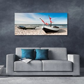 Obraz Canvas Łódka Plaża Krajobraz