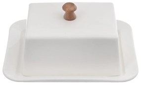 Biała porcelanowa maselniczka Orion Whiteline