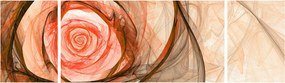 Obraz - Róża w artystycznym duchu (170x50 cm)