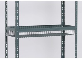 Kosz druciany do regału, 886 x 386 x 120 mm
