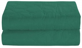 Zielona narzuta na łóżko ze wzorem STONE Rozmiar: 200 x 220 cm