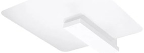Biała lampa sufitowa ze szklanym kloszem 40x47.5 cm Parola – Nice Lamps