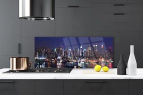 Panel Szklany do Kuchni Architektura Nowoczesnego Miasta