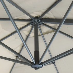 RAVENNA 330 cm - duży wahadłowy parasol ogrodowy z drążkiem bocznym : Substancja Desen - 846