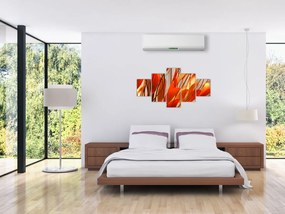 Obraz płatków kwiatów (125x70 cm)