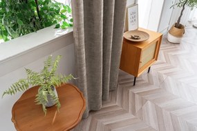 Zasłona zaciemniająca LOOM VELVET 140x250 cm, beżowobrązowa Zawieszanie: Metalowe pierścienie