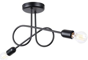 Czarna lampa sufitowa 18x57 cm Opulent – Nice Lamps