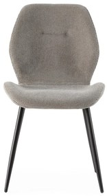 Jasnoszare tapicerowane krzesła zestaw 4 szt. Ansu – Marckeric