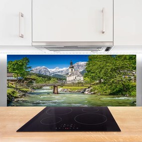 Panel Szklany do Kuchni Klasztor Nad Cichą Wodą