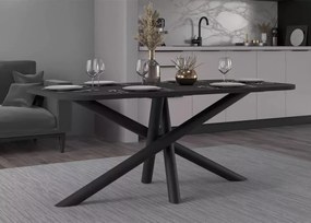 Stół prostokątny Yoko 185 × 90 z blatem laminowanym i nogami typu pająk