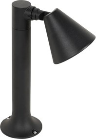 Nowoczesny klosz ogrodowy czarny 30 cm IP44 regulowany - Ciara