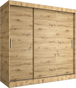 Szafa przesuwna 200 cm dąb artisan P0-L24