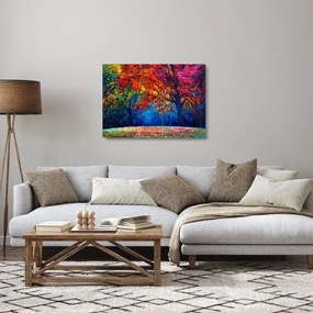 Obraz na szkle - namalowana natura (70x50 cm)