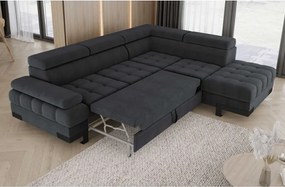 Narożnik SELVA L z funkcją spania i pojemnikiem Prawostronny w tkaninie AUSTIN 20 WERSAL