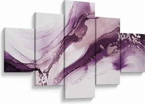 Obraz - Fioletowy płyn artystyczny (125x70 cm)