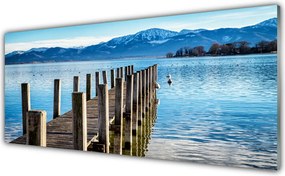 Szkło do Kuchni na Ścianę Most Nad Fiordem