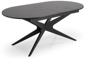 Stół do Jadalni rozkładany MDF czarny 180-240/100/76 cm SANDRO