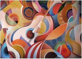 Obraz - Muzyczny abstrakt (70x50 cm)