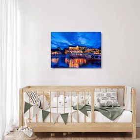 Obraz na szkle nocnego miasta Hoi An w Wietnamie (70x50 cm)