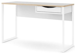 Białe biurko Tvilum Function Plus, 130 x 48 cm