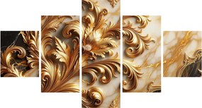 Obraz - Marmur ze złotem (125x70 cm)