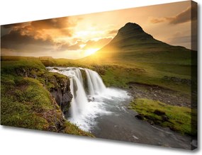 Obraz canvas na ścianę Zimowa Kraina nad Jeziorem