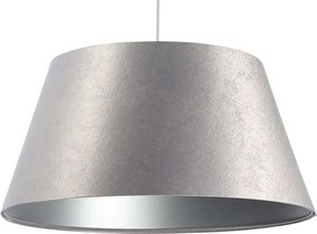 Srebrna lampa wisząca z trapezowym kloszem - S407 L9-L01