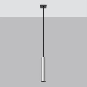 Lampy wiszące nowoczesny Toris, stal - 1 źródło światła 4000K - L.8 x H.100 cm - chrom