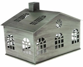 Metalowy świecznik Rustik House, 16 x 12 x 10 cm