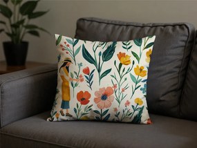 Bawełniana poszewka na poduszkę FLOVINA POLY 45x45 cm, kolorowa