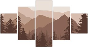 Obraz - Góry Brunatne N⁰2 (125x70 cm)
