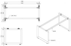 Stół konferencyjny PRIMO INSPIRE 1600 x 800 x 750 mm, czereśnia