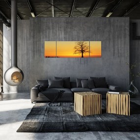 Obraz drzewa na polu (170x50 cm)