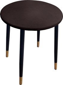 Taboret TRIX stelaż metalowy STOŁEK LOFT : Kolor nogi - Czarno-złota stożek, Kolor tkaniny - SKAJ - AL3, Typ tkaniny - Skaj