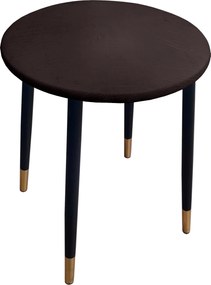 Taboret TRIX stelaż metalowy STOŁEK LOFT : Kolor nogi - Czano-złota stożek, Kolor tkaniny - SKAJ - AL3, Typ tkaniny - Skaj