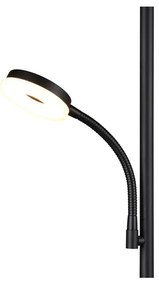 Czarna lampa stojąca LED (wysokość 178 cm) Specter – Trio