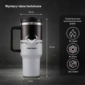 Kubek termiczny ze słomką Diablo, kolor Nightwolf Moon