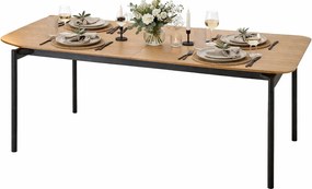 Prostokątny stół rozkładany w kolorze dębu S2-R54