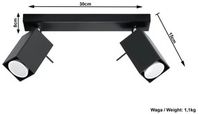 Minimalistyczny plafon LED D1-T08
