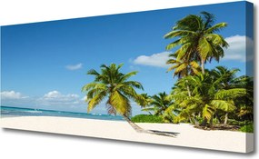 Obraz canvas Tropikalna Panorama Plaży