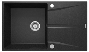 Deante ZRC_211A - Zlewozmywak kuchenny CORIO 50x86 cm granit/grafit