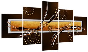 Obraz abstrakcji - Motyle (125x70 cm)